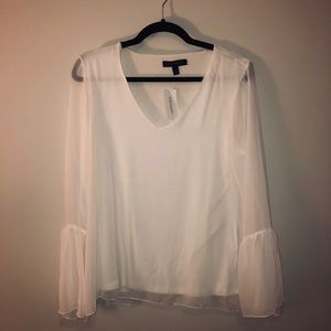 NWT Banana Republic Bell Sleeve Chiffon Blouse